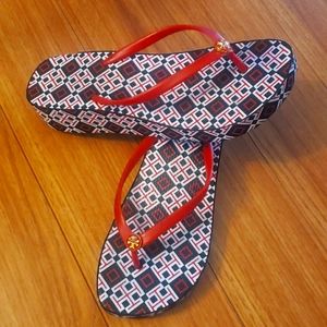 TORY BURCH Wedge Flip Flops
